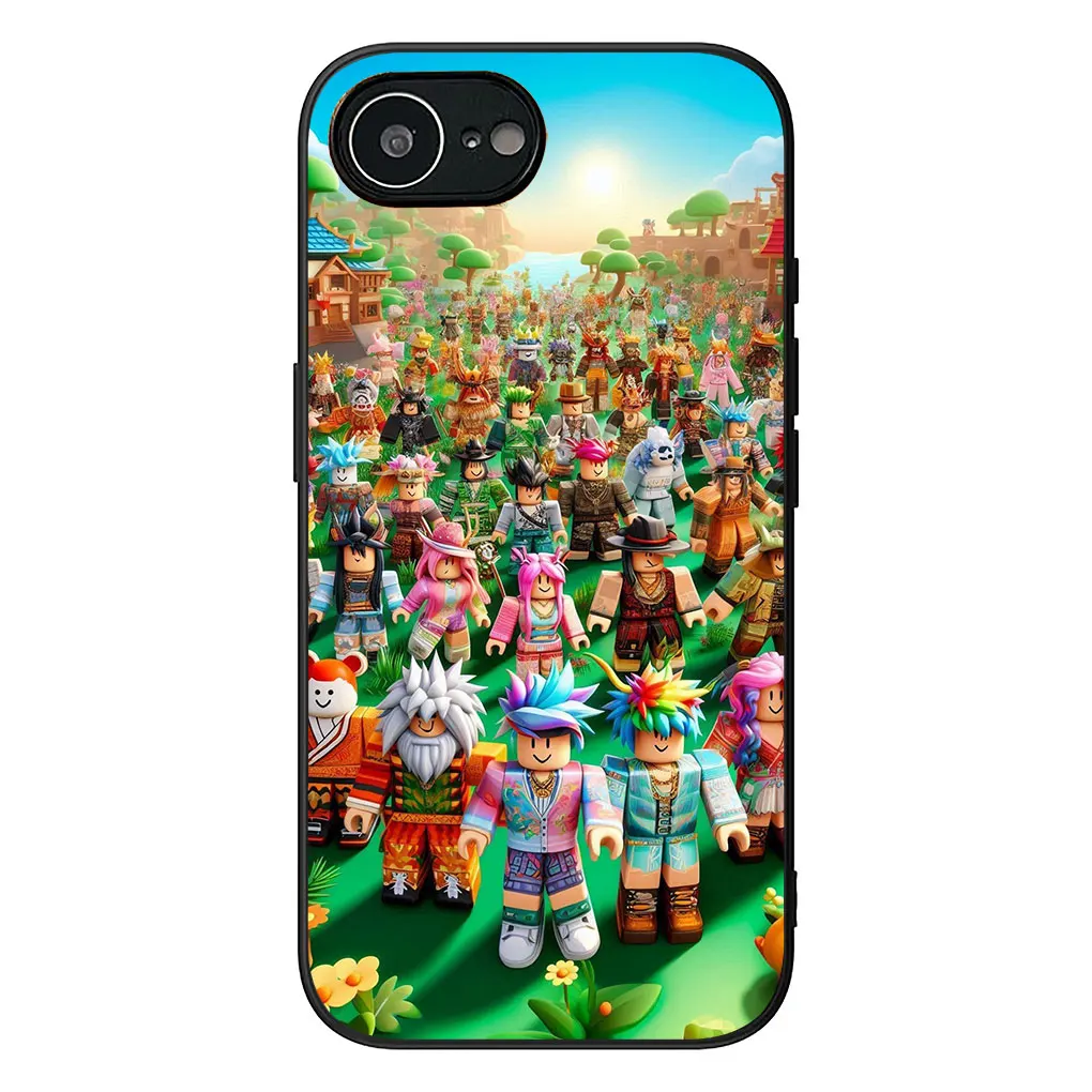 Roblox-Themed Protective Phone Case with Wallpaper Poster Design