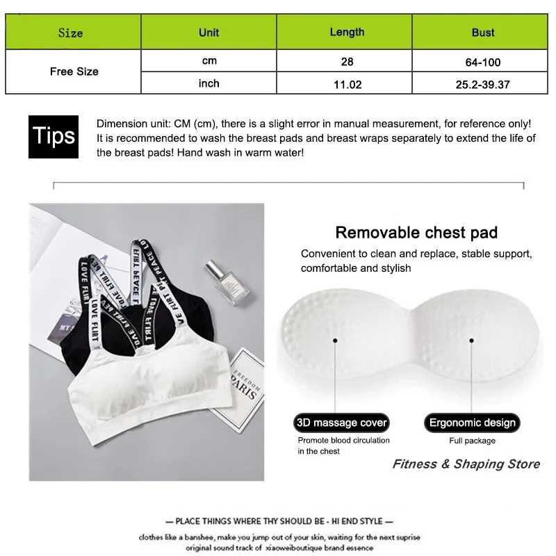 Description Picture 2 of itemBreathable Sexy Seamless Top Women Sports Bra High Impact For Gym Fitness Yoga Sportswear Push Up Bra