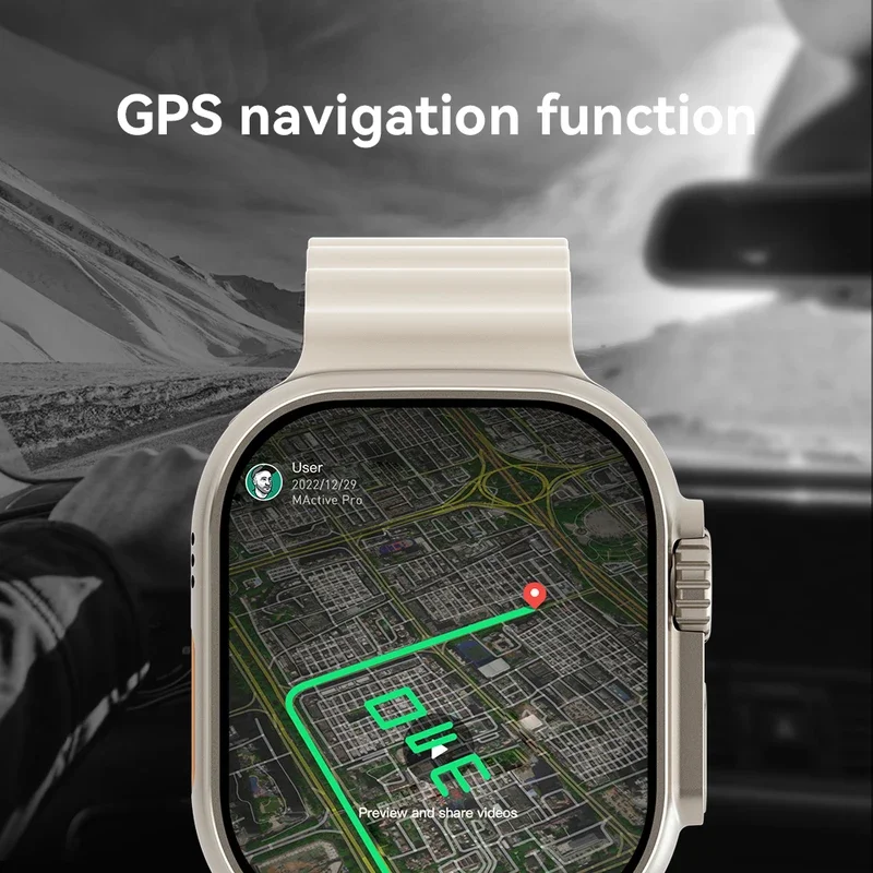 Original Ultra Ai3 Smartwatch 5G 180° Rotating Camera Google Play GPS WIFI 2.2inch Amoled HD Display 4G Calling Smart Watch Men 6