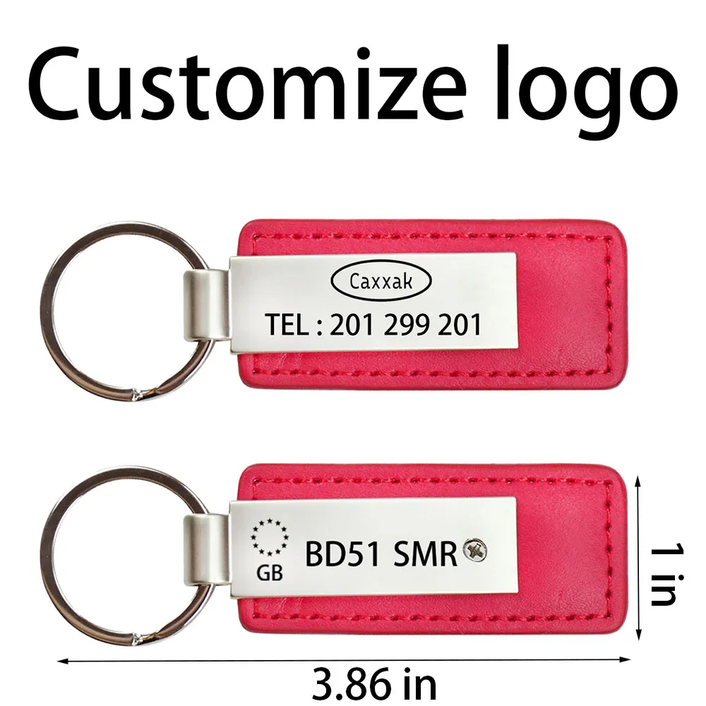 Car Key Chain For Citroen DS Spirit DS3 DS4 DS5 DS6 DS7 Crossback DS9 Leather Metal Emblem Accessories