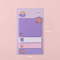 Kawaii Cute Animals Sticky Notes - Creative Notepad Memo Pads (B)