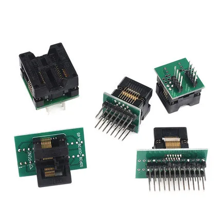 SOP8 Burn-in Socket 14/16/18/20/24/28 to DIP Wide and Narrow Body Chip Adapter IC Conversion Test Seat