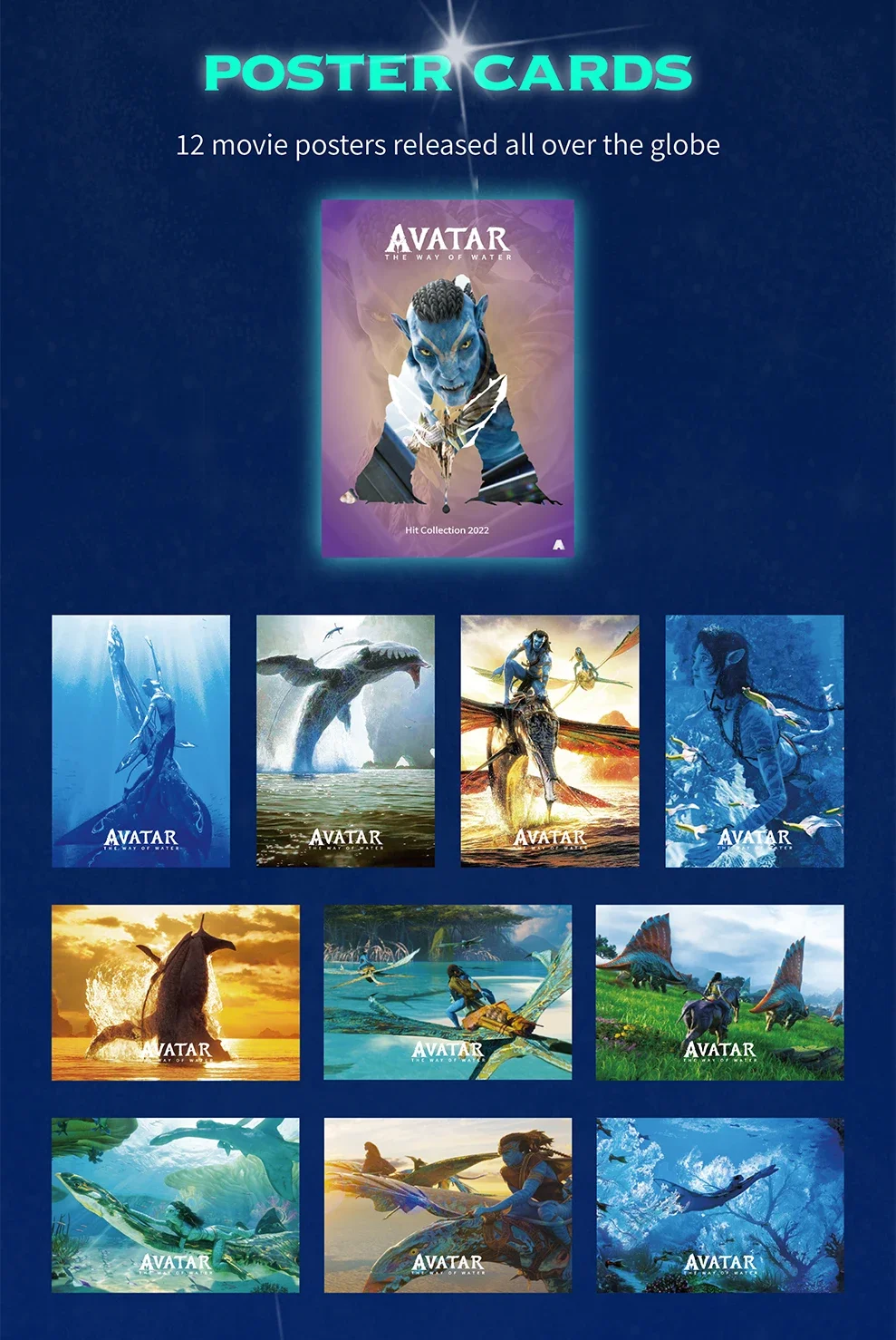 Avatar Card The Avatar Water Way Cards Science Fiction Film Character Limited Edition Card For Children Birthday Festive Gifts 6
