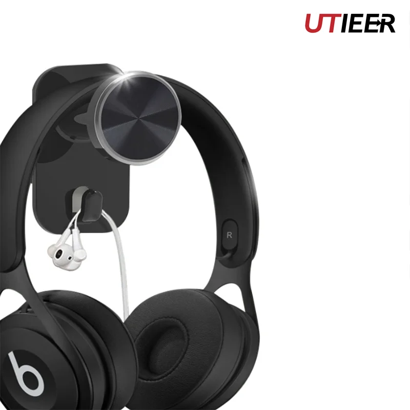 

Headphones Hanger Hook Holder Punch-Free Gaming Headset Stand Headphone Wall-Mount Bracket Hook