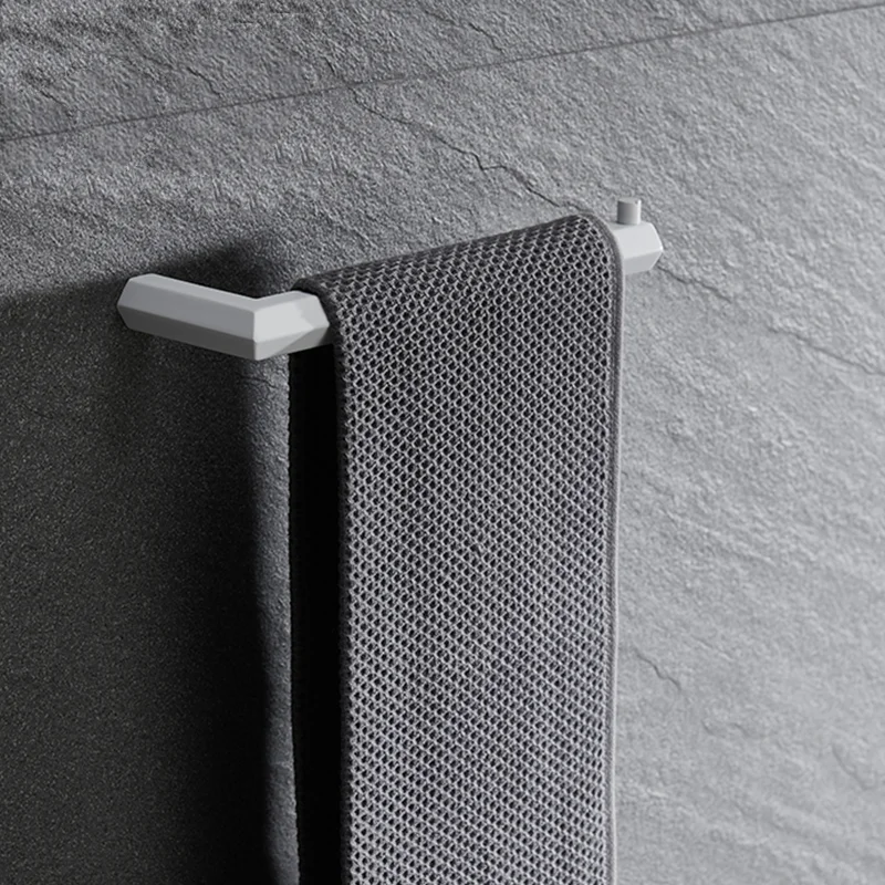 White Grey Black Bathroom Towel Ring Bath Hardware Stainless Steel Towel Holder Wall Mount Hand Rail for Kitchen Bath Room