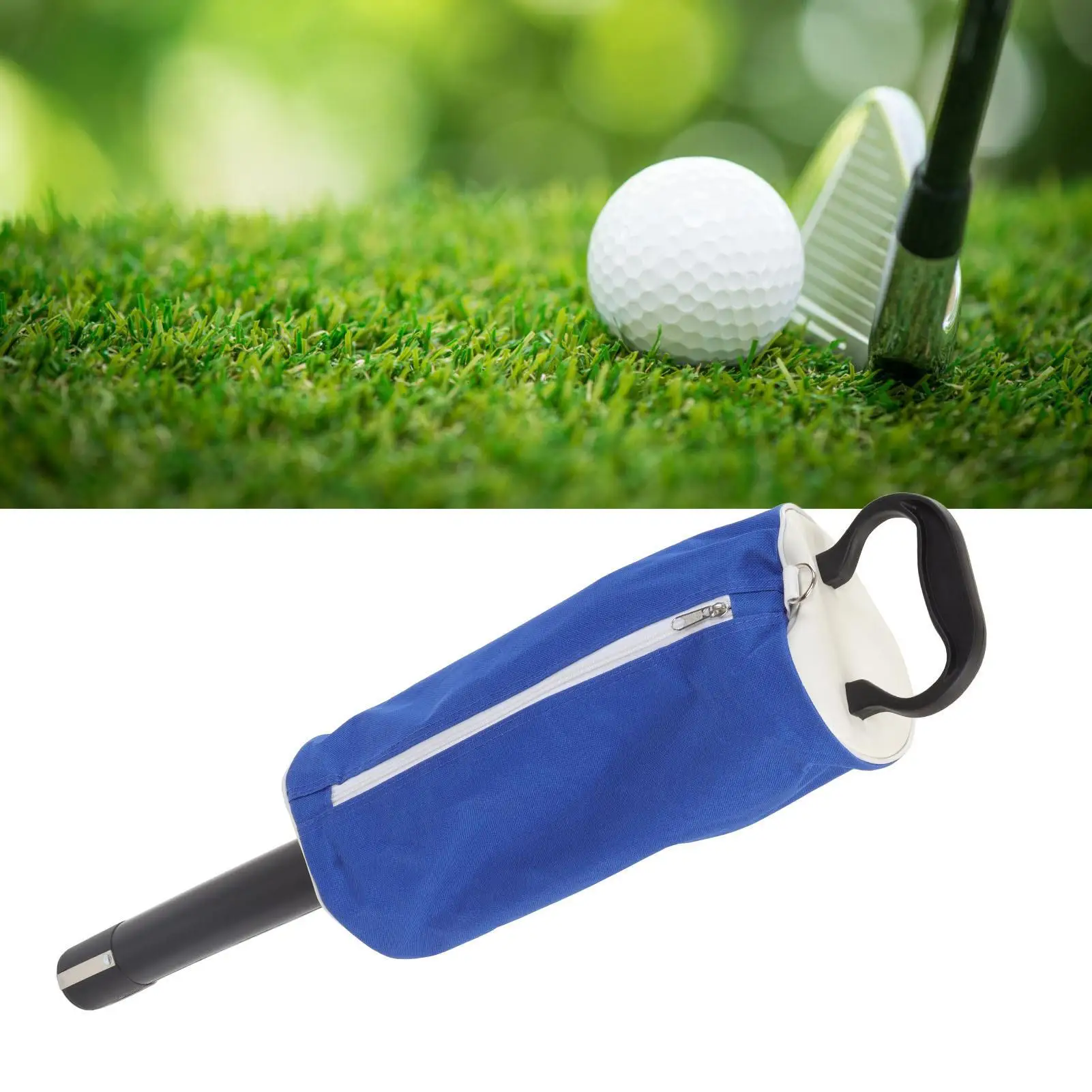 70-Ball Capacity Plastic Tube Ball Retriever-Detachable Labor-Saving Pickup Tool for outdoor Use