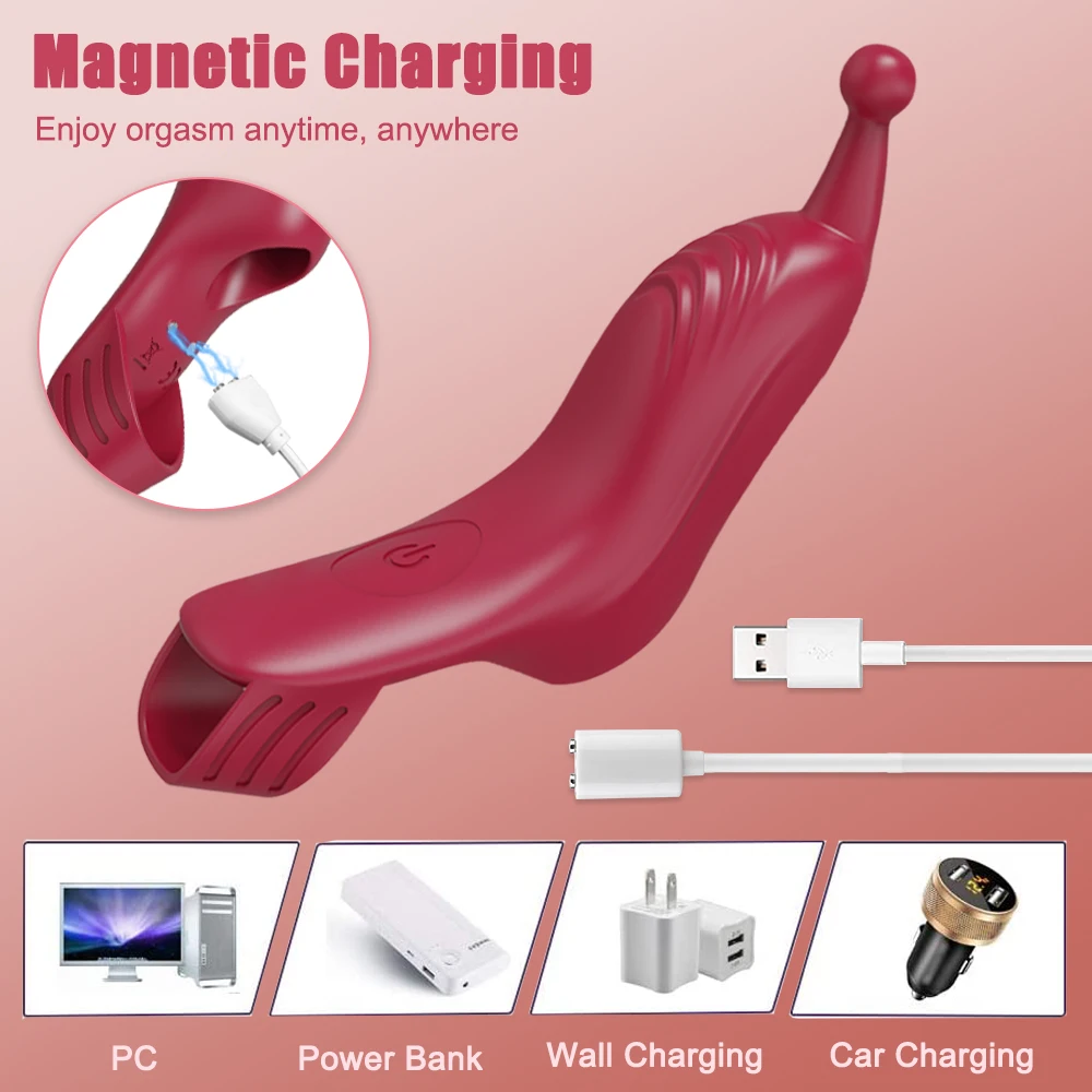 10 Modi Finger Vibrator Klitoris Massage G-punkt Stimulation Wiederaufladbare Vibro-ei Sexspielzeug Für Frauen Masturbation_voghion.com
