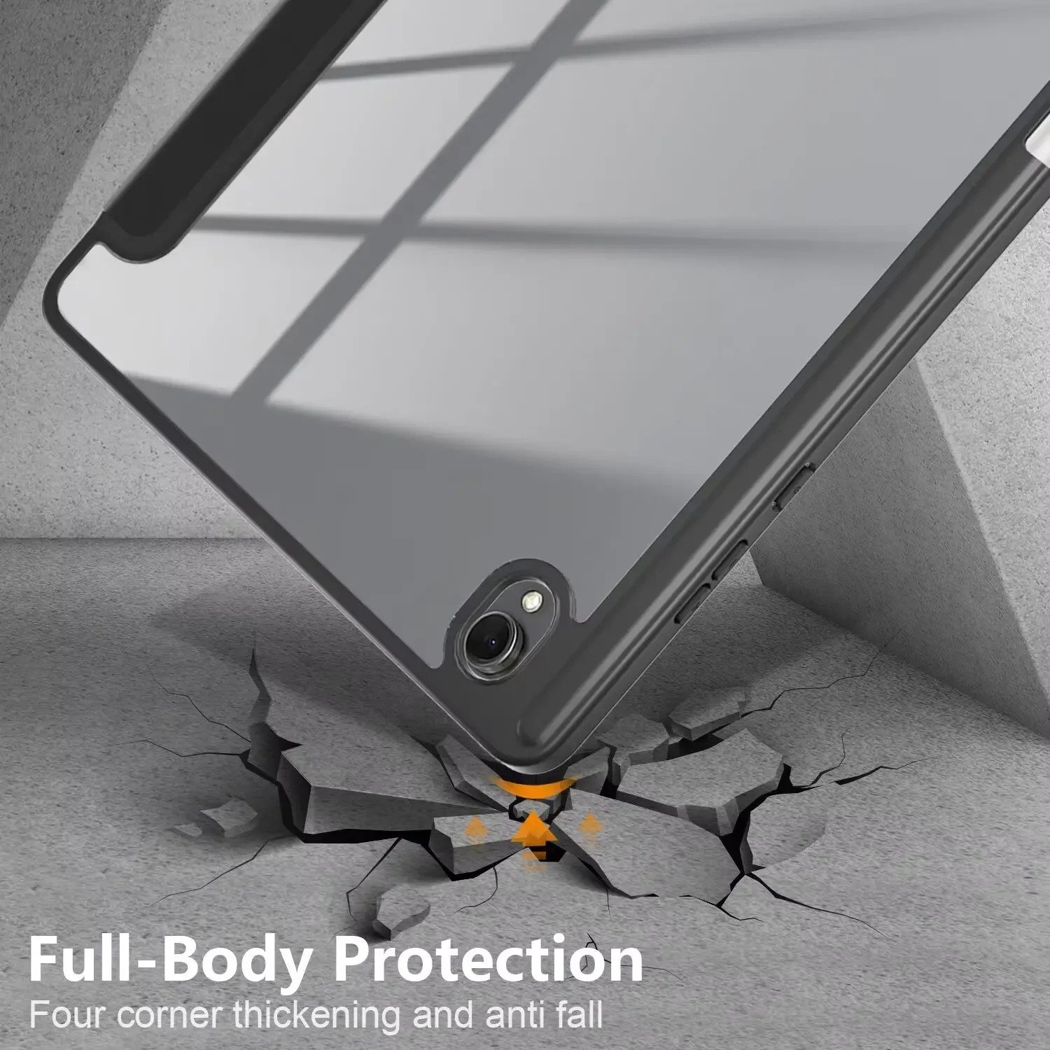 Smart Three-Fold Case with Pen Slot