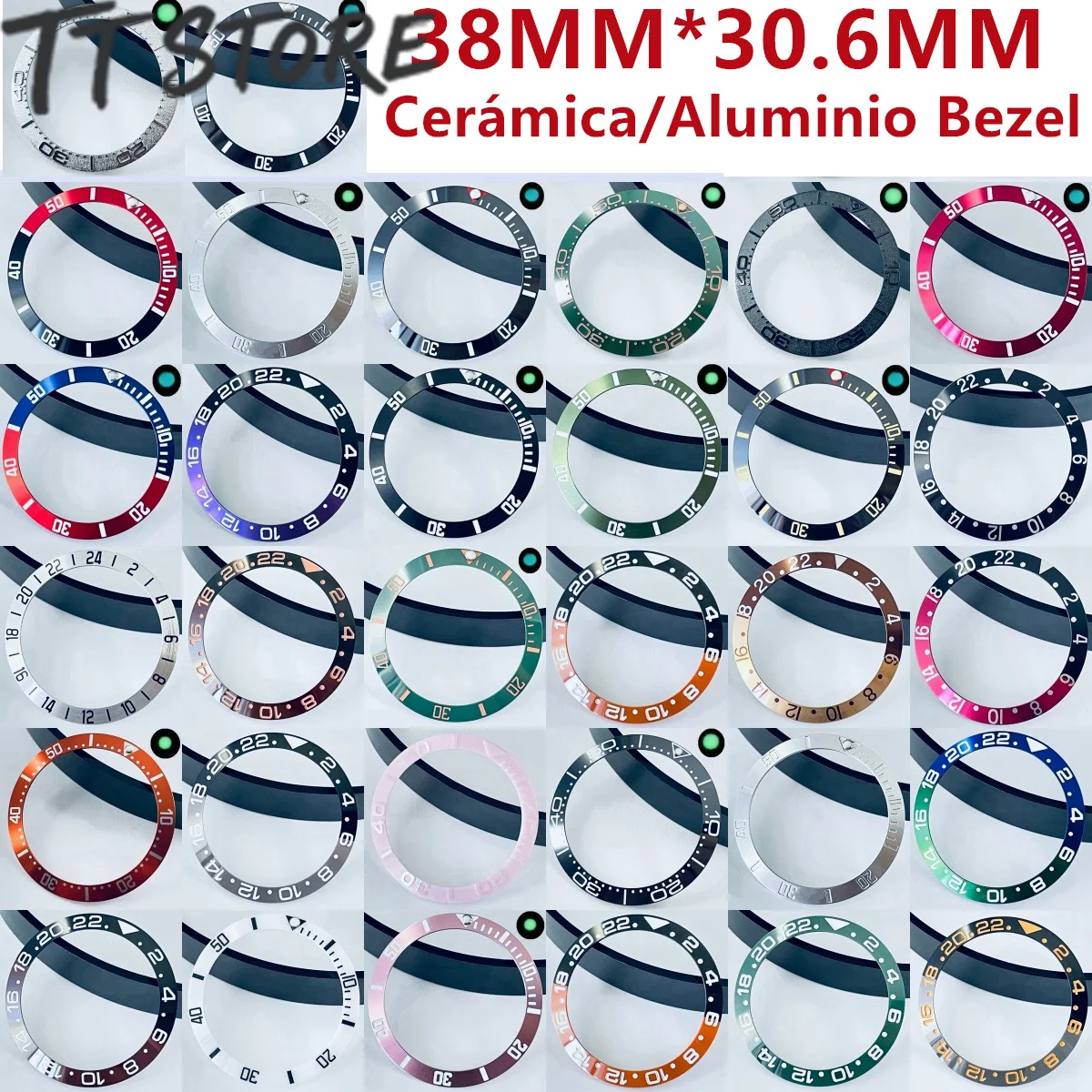 High-Quality Diving Bezel Insert - Ceramic/Aluminum Finish