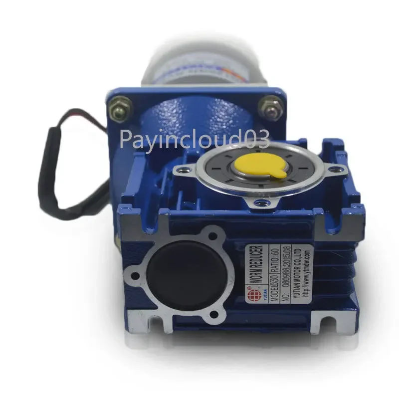 

DC12V/24V 120W RV30 Gear Motor Worm Gear Speed Motor Large Torque Slow Motor Reducer 18rpm-240rpm