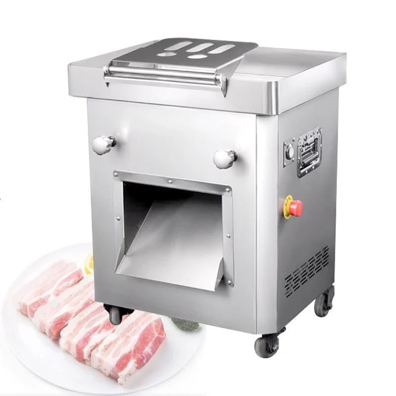 

Stainless Steel Meat Slicer Commercial Electric Automatic Fresh Meat Cutting Machine Shredded Meat Machine