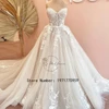 Strapless Glitter Wedding Dress ForPrincess A Line Lace 2024 New Applique Elegant Bridal Gowns Zipper Back Robe De Mariée 1