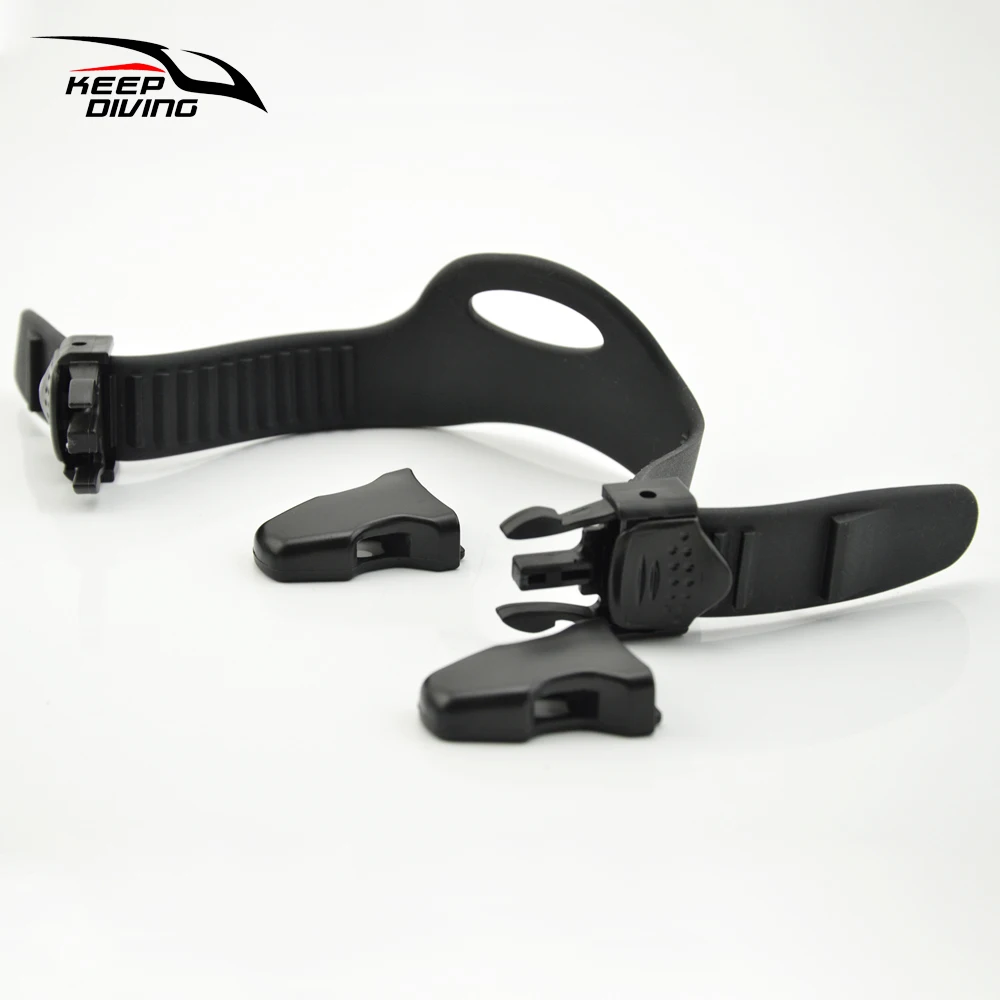 1 Pair Adjustable Scuba Diving Fins Accessories Swimming Fins Straps Big Buckles Small Buckles 6