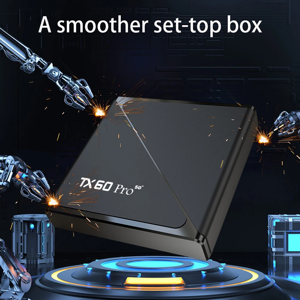 Android 16 Video Set Top TV Box Allwinner H313 Quad Core 2.4G&5G Dual WiFi6 Digital Voice Remote 14K 16G 256G smart tv box,tv box