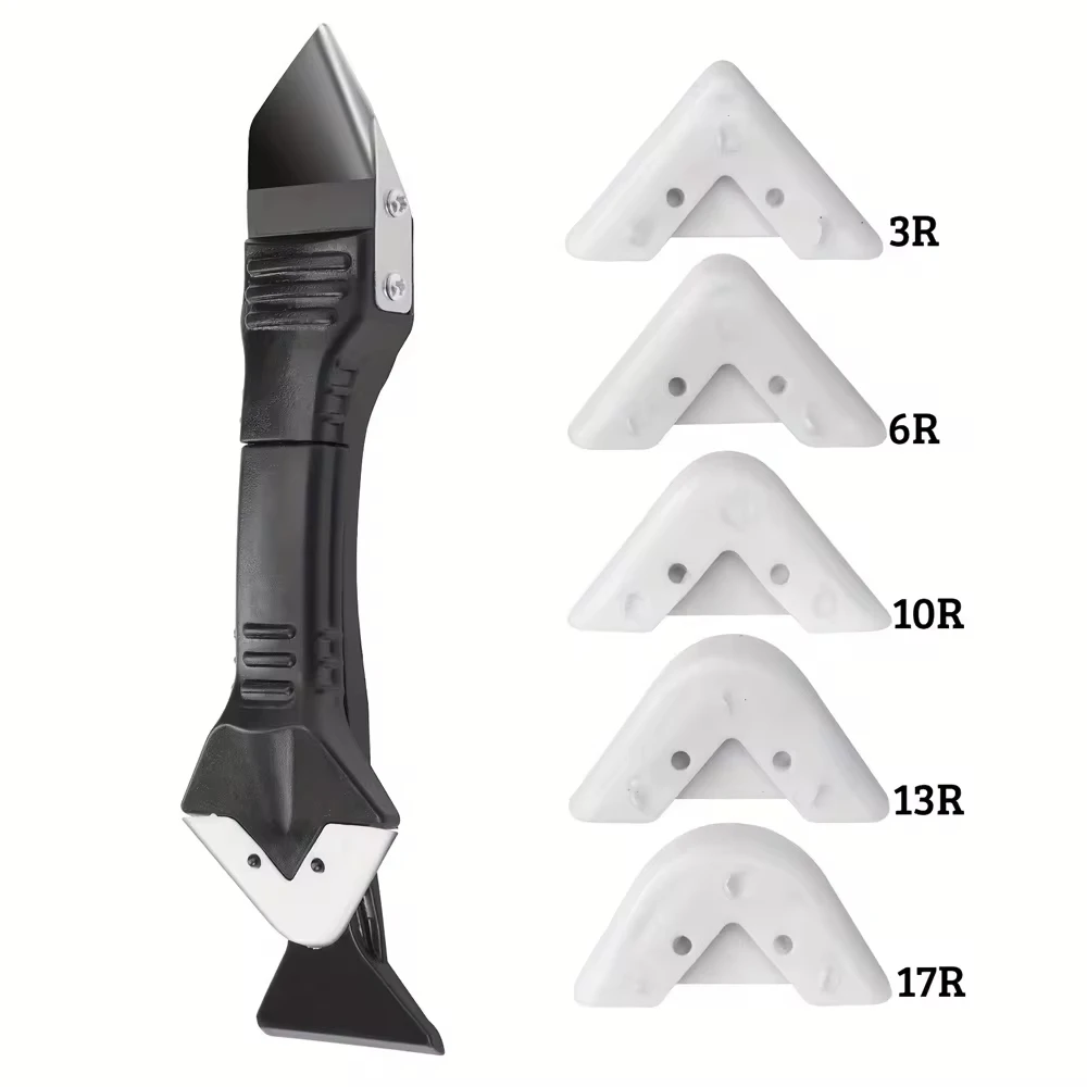 3 In 1 Plastic Scraper Sealant Smooth Remover Tool Set Caulking Finisher Smooth Grout Kit Floor Mould Removal Hand Tools Set - Image 5