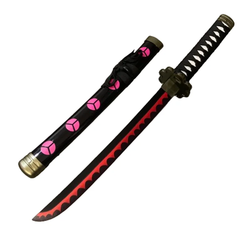 Japanese Katana Cold Weapon Toy Sword Toy Weapon Toy 24inch Anime Cosplay Roronoa Zoro Katana Weapon Role Play Yama Demon Bamboo Assembled Model Sword 60cm