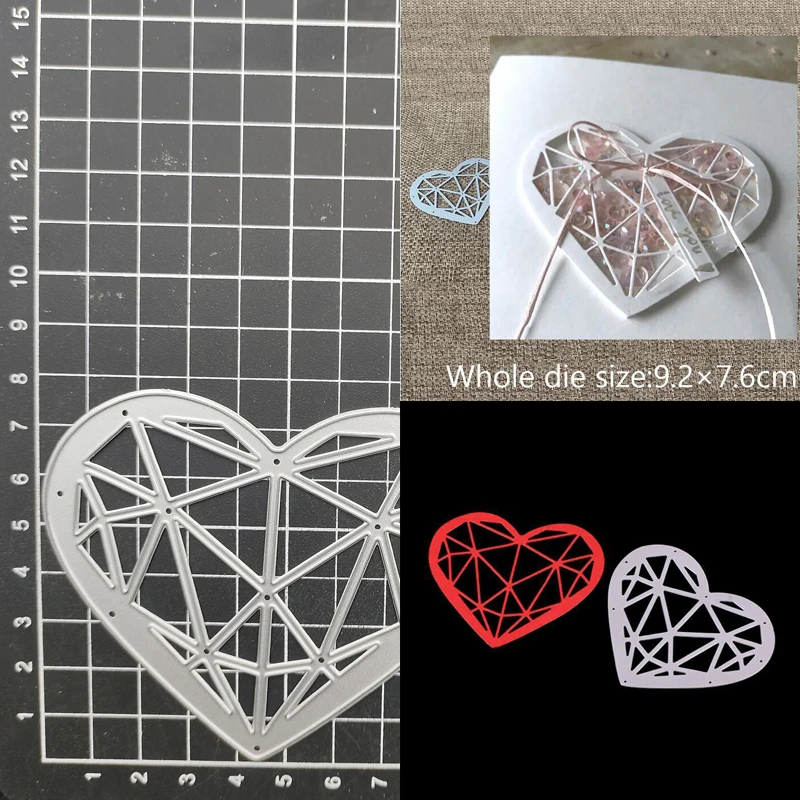 

Love Heart Metal Cutting Dies for DIY Scrapbook Paper Craft Handmade Card Album Punch Art Cutter New