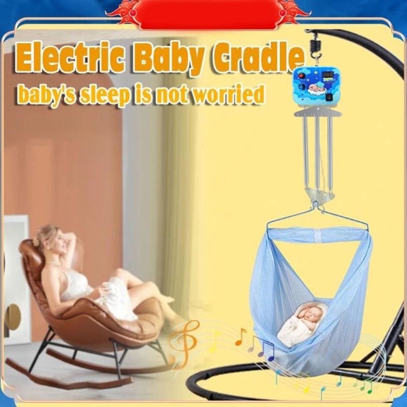 Newborn to 12 Months Baby Swing Controller with Double Spring Support & Timer