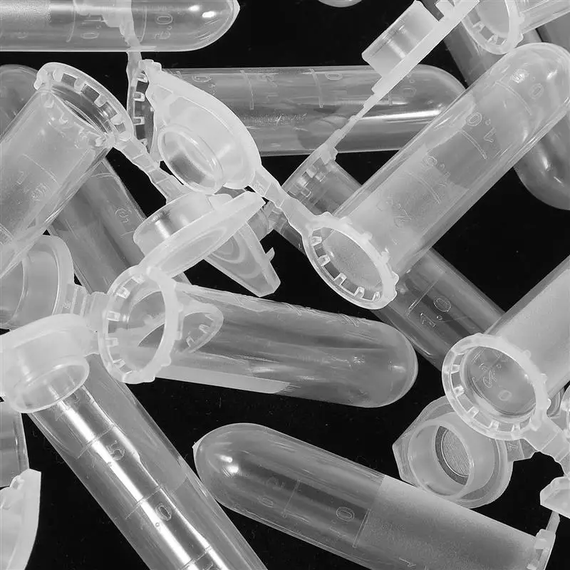 1000PCS/ 500 Pcs Centrifuge Tubes 2ml Capacity Non-Toxic Laboratory Test Tubes With Measurement Scale Tube 2ML 4X1.15CM