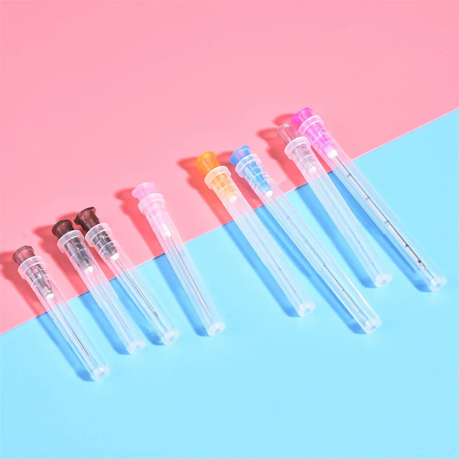 Micro Cannula Fine Blunt Needle 16G 18G 22G 25G 38mm 50mm 70mm 100mm Blunt Cannula For Dermal Fillers