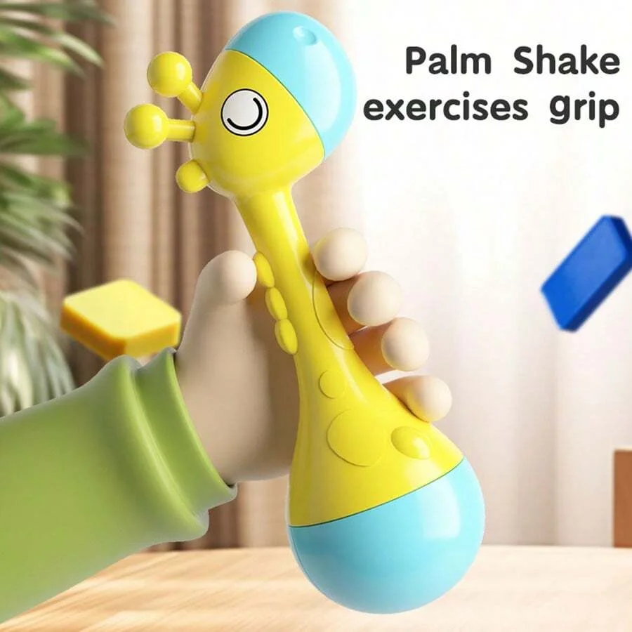 Baby's First Hand Rattle , Baby Educational Toys, Gift For Baby Hand Rattle Plastic, Early Childhood Toys, Soft Sound 2