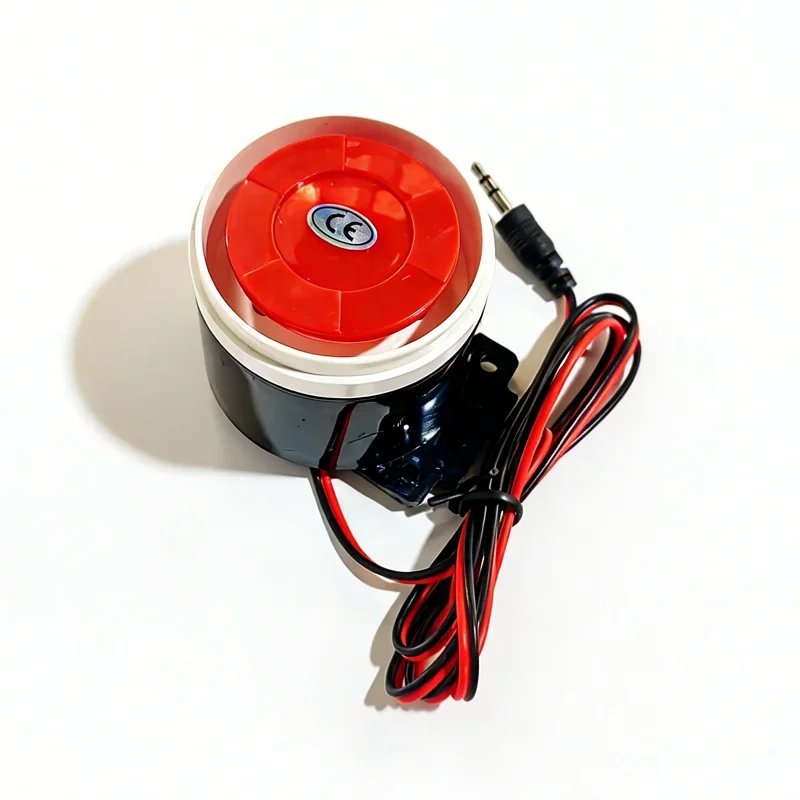 Wired Mini Horn Siren Sound Alarm System - Durable 120dB Anti-Theft Home Security Alert