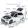 1:24 Audi A7 Alloy Toy Car Model Wheel Steering Sound and Light Children's Toy Collectibles Birthday Gift 5