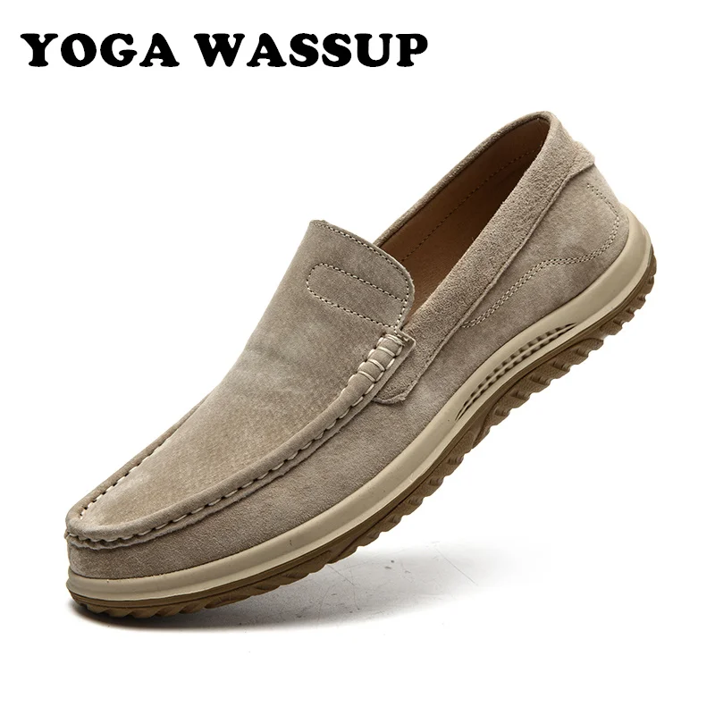 

YOGA WASSUP-мужские кожаные сандалии, удобные, мягкие, повседневные, уличные, модные, новая серия, 39-48