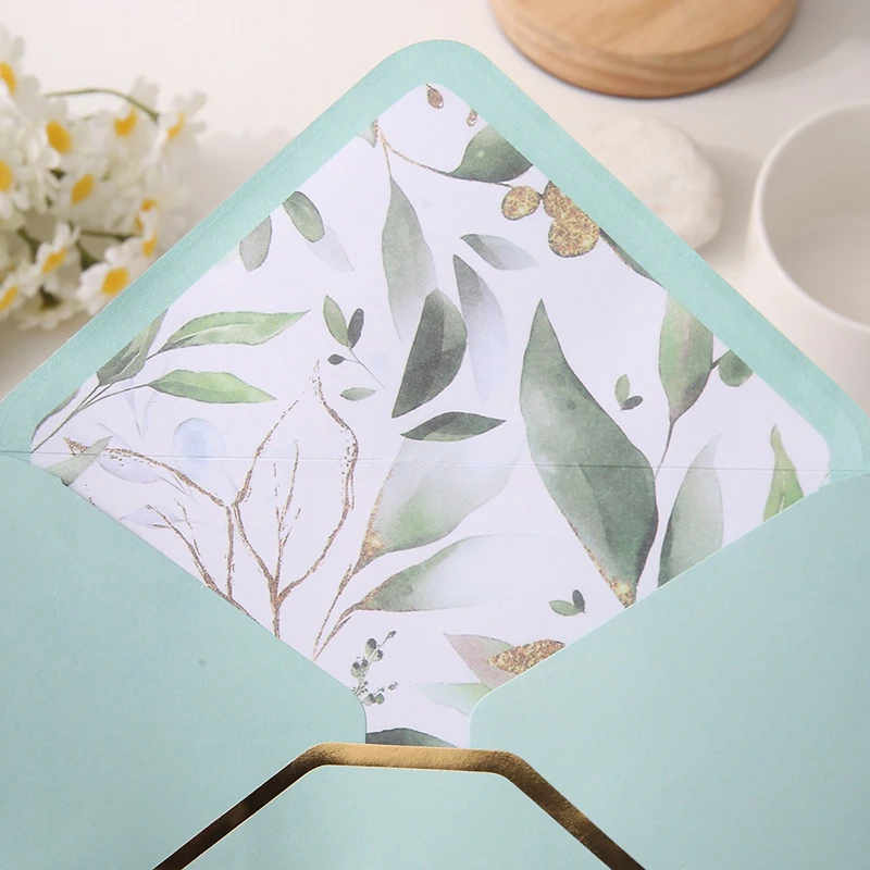 50pcs/lot Printing 16x11cm Envelopes for Wedding Invitations Business Small High-grade 100g Paper Stationery Supplies Storage