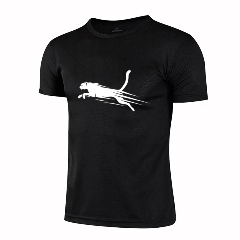 

Men's quick drying short sleeved sports T-shirt, simple top, casual fitness, jogging, street fashion, summer