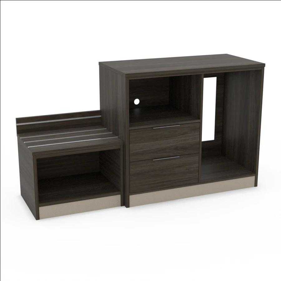 Queen Full-Size-Headboard with Nightstand Top Hotel Furniture