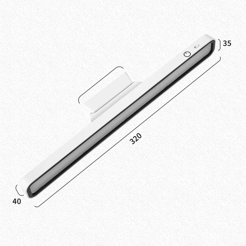 LED Desk Lamp USB Rechargeable Light Stepless Dimming Table Lamp Hanging Magnetic Bedroom Table Reading Rechargeable Night Light 6