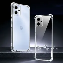 Shockproof Transparent Soft Silicone Phone Case - Protective Back Cover for Moto G53 5G (FSKS)