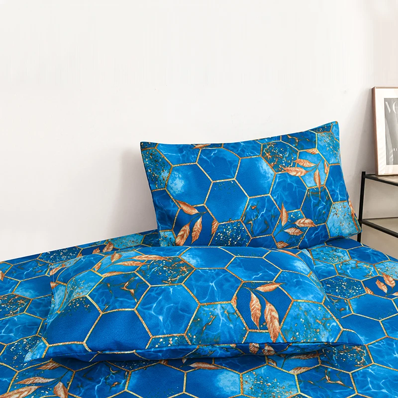 2pcs Pillowcase Rectangle Pillow Cover Simple Print Pillowslip Home Bed Pillowsham Soft Cushion Covers fundas de almohada 2