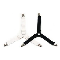 4 Pcs Triangle Bed Sheet Holders Fitted Sheet Clips Adjustable Sheet Suspenders Mattress Gripper Clips for Bed Mattress Cover 6