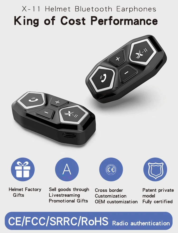 Motorcycle Helmet Bluetooth Headset With Type-c And Ipx6 Rating_voghion.com