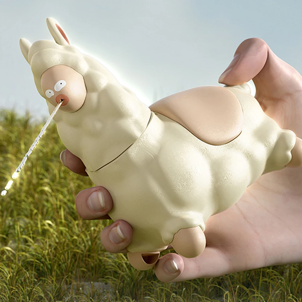 Mini Alpaca Interactive Water Sprayer Water Gun Fun Prank Decompression  Ideal for Summer Outdoor Water Games Perfect Gift
