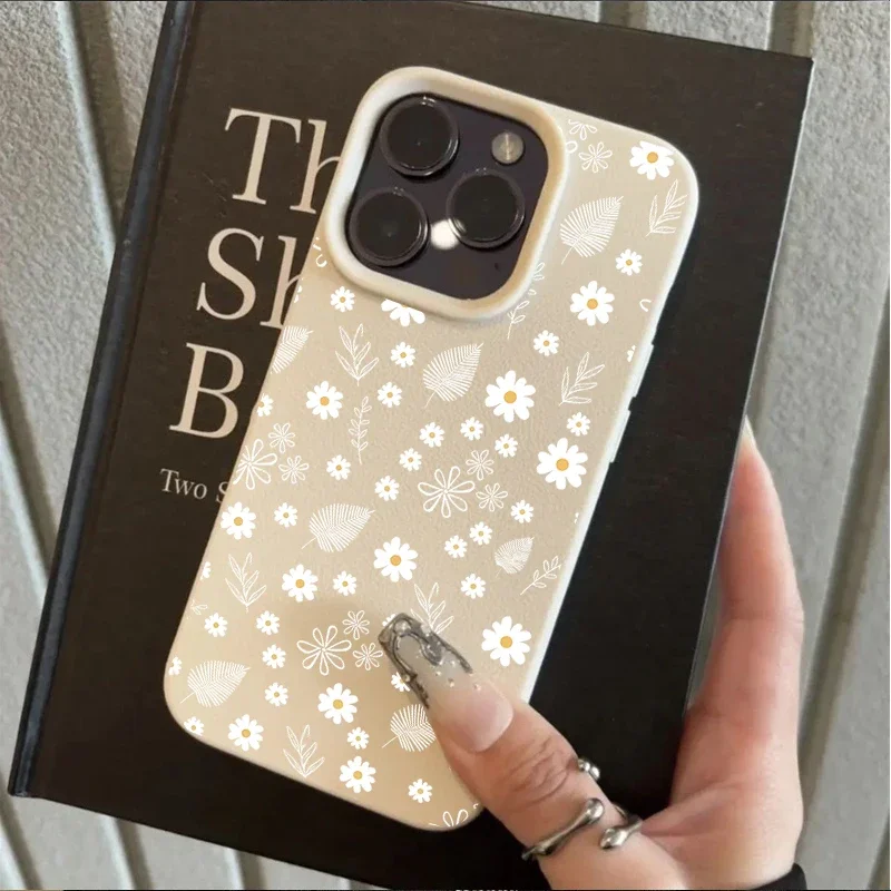 Elegant Daisy Phone Case - Ins Style Design