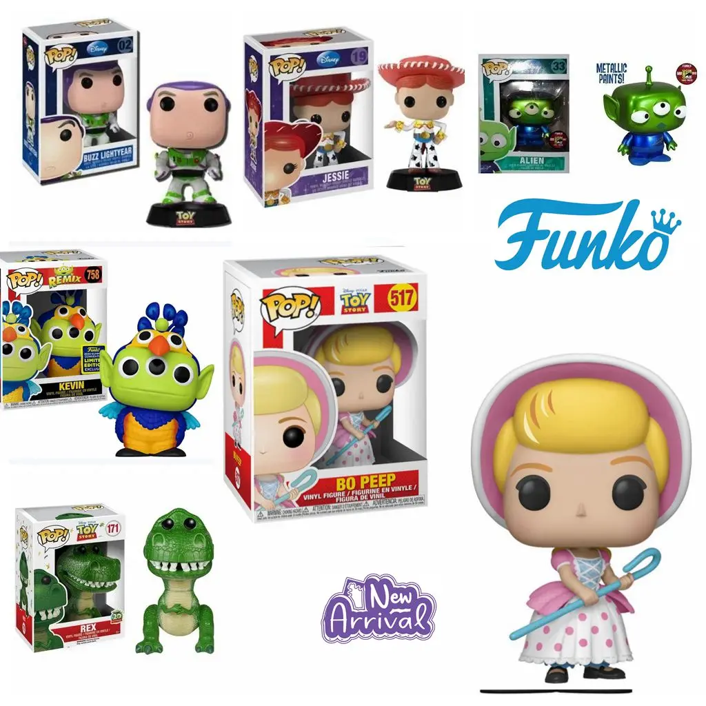 thumbnail image 2 of Figuras de vinilo de PVC de la película Toy Story 4 de Disney Pixar, Bo Peep 517, Kevin 758 y Buzz Lightyear 02, Alien Rex Hamm, colección de juguetes, 2 of 5