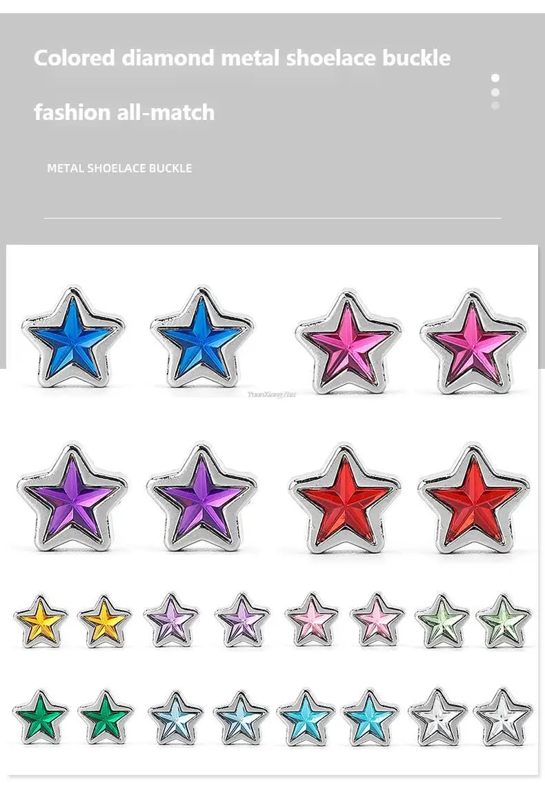 1 Paar Diamant-Schnürsenkel ohne Krawatte, bunte Stern-Strass-Schnürsenkel ohne Krawatten, elastische Schnürsenkel, Turnschuhe, Kinder und Erwachsene, flache Schnürsenkel – Detail 4