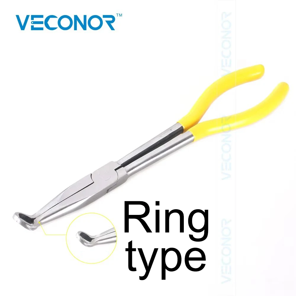 11" Long Nose Pliers Bent Nose Plug Cable Puller Long Needle Pliers Wire Cutter Hose Clamp Hand Tools hand tools wire cutter wire cutting pliers wire pliers universal pliers multifunctional pliers mini pliers cutting pliers multifunctional tools