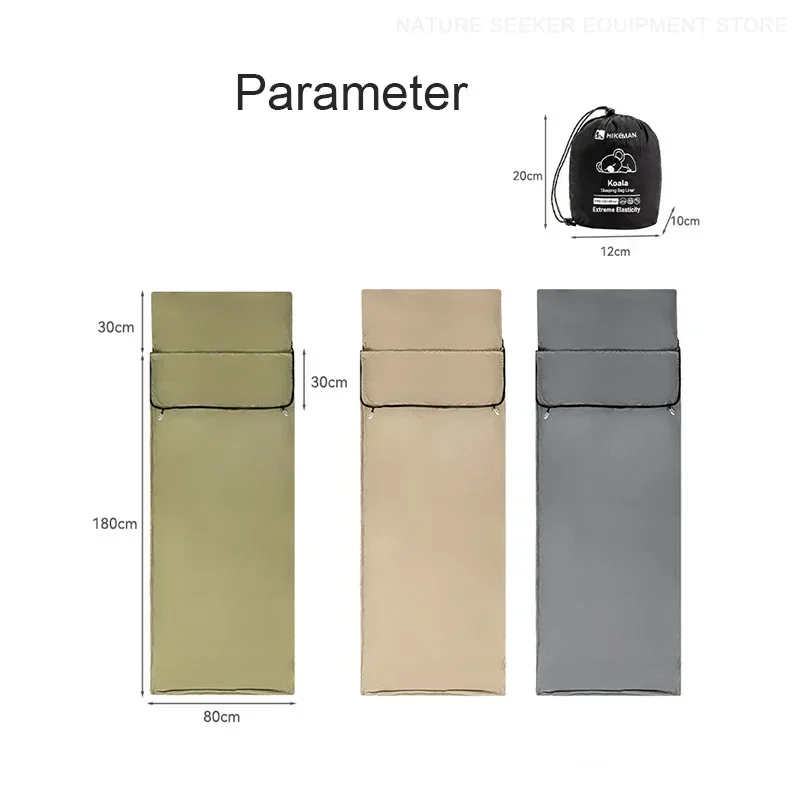 HIKEMAN Sleeping Bag Liner High Elastic Sleeping Bag Sheets Outdoor Camping Tent Travel Hotel Tourist Bed Suppies Camping Gear