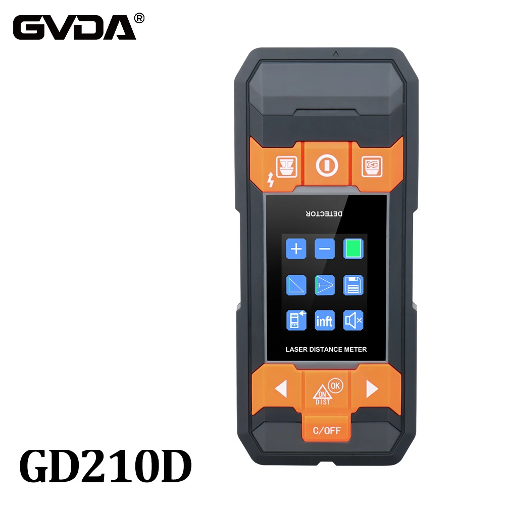 Misuratore Di Distanza Laser Digitale Stud Finder Ac Wire Tracker Scanner Da Parete Misuratore Di Umidità Del Legno Rilevatore Di Metalli A Nastro Con