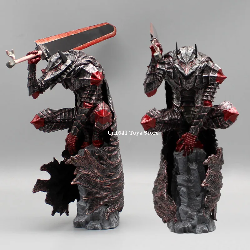 

25cm Anime Guts Figure Berserk Action Figure Armor Black Swordsman Figure Guts Figurine Statue PVC Collection Model Dolls Gifts