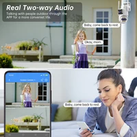 Jooan 5K 4K HD Wifi PTZ caméra extérieure trois objectifs double écran 10X Zoom suivi automatique sécurité IP caméra CCTV Surveillance vidéo 4