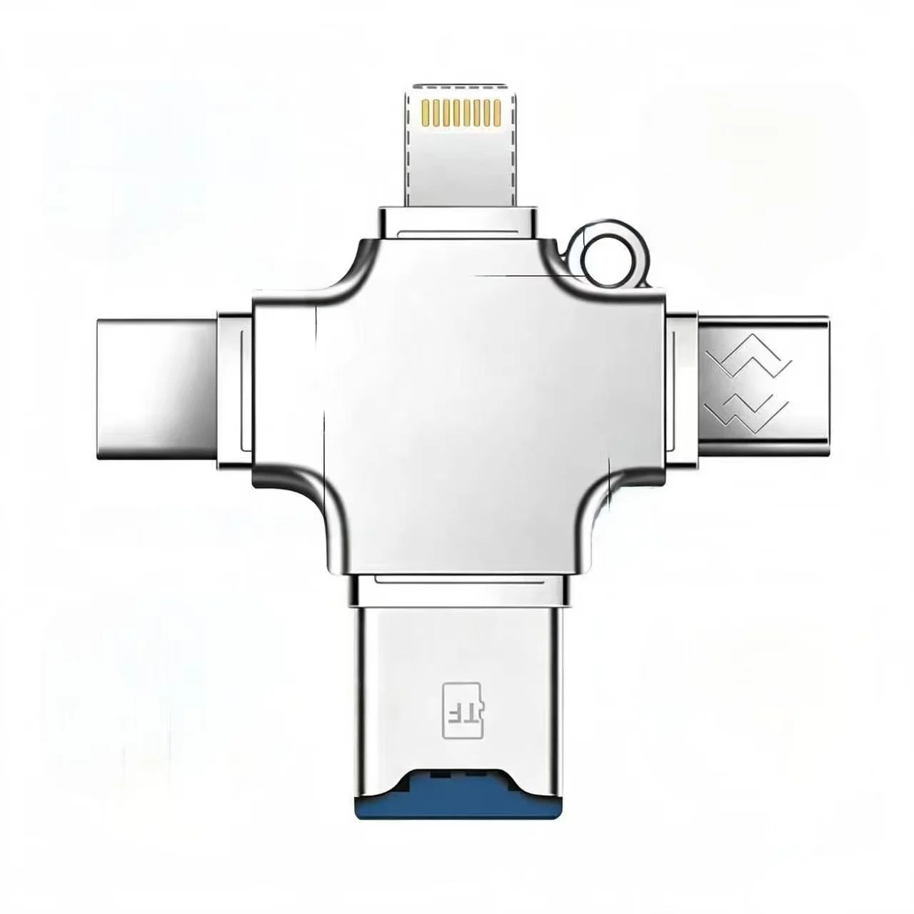 Universal 4-in-1 Micro SD Card Reader – Multi-Device Portable Solution