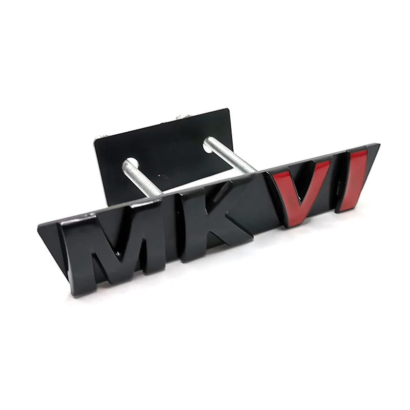 성격 자동차 스티커 광택 블랙 MKVI 뒷문 후면 엠블럼 MK 4 자동 로고 골프 4 그릴 배지