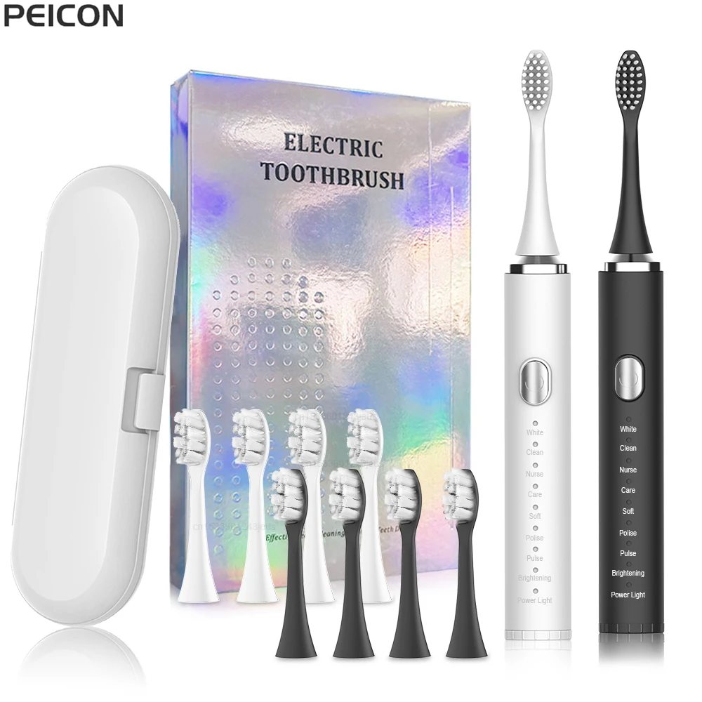 Electric Toothbrush Sonic Electric Toothbrush for Adult Teeth Whitening Rechargeable Electric Toothbrush with Tooth Brush Case