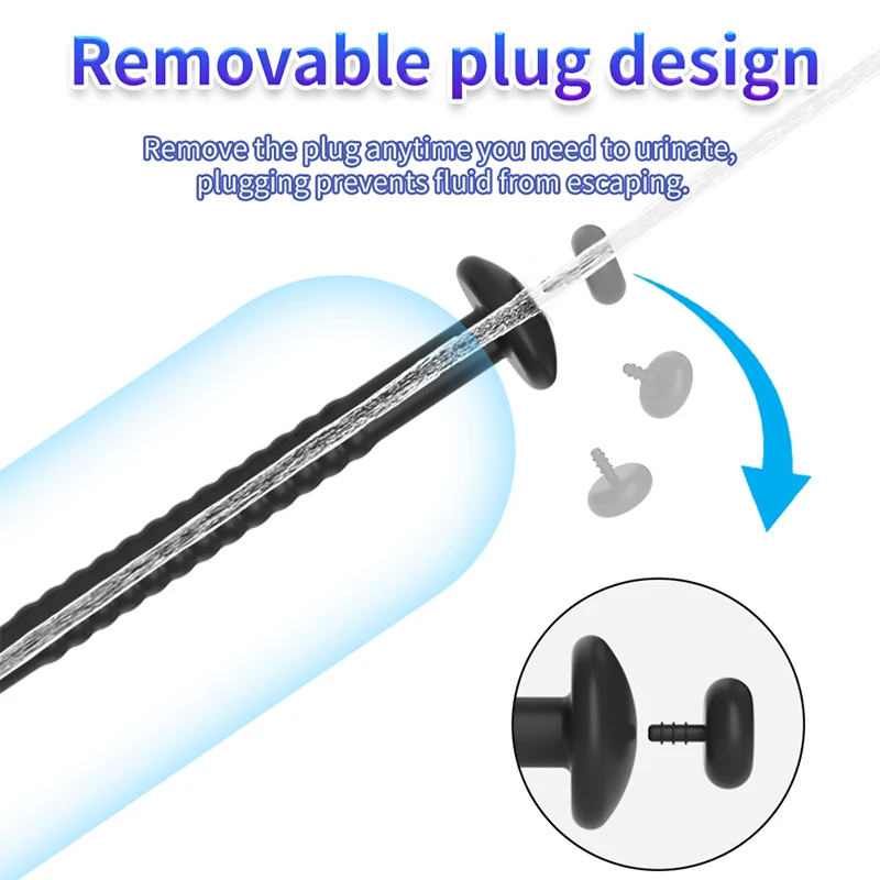 Hollow Silicone Penis Plug Horse Eye Tube Urethral Sounding Catheters Dilator Male Prostate Stimulator Syringe Washing Sex Toys urethral dilator silicone urethral dilator