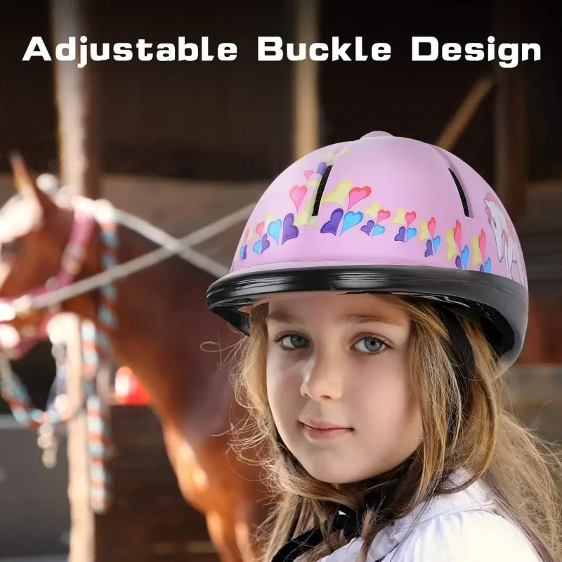 New Kids Horse Riding Safety Helmet Adjustable Equestrian Helmet Head Protective Gear Riders for 3 to 8 Year olds 2